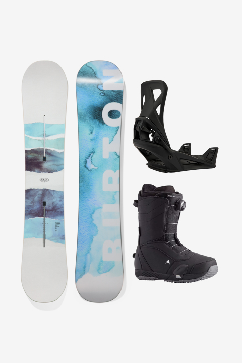 Burton SWIVEL スノーボードフルセット これがあればレンタル不要！ Burton SWIVEL スノーボードフルセット これがあればレンタル